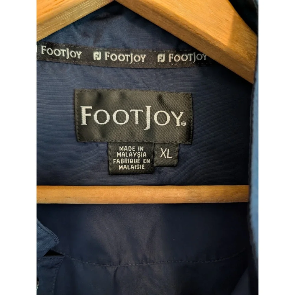 FootJoy Golf 1/4 Snap Performance Windshirt Vest Pullover Men's XL Navy Blue FJ‎